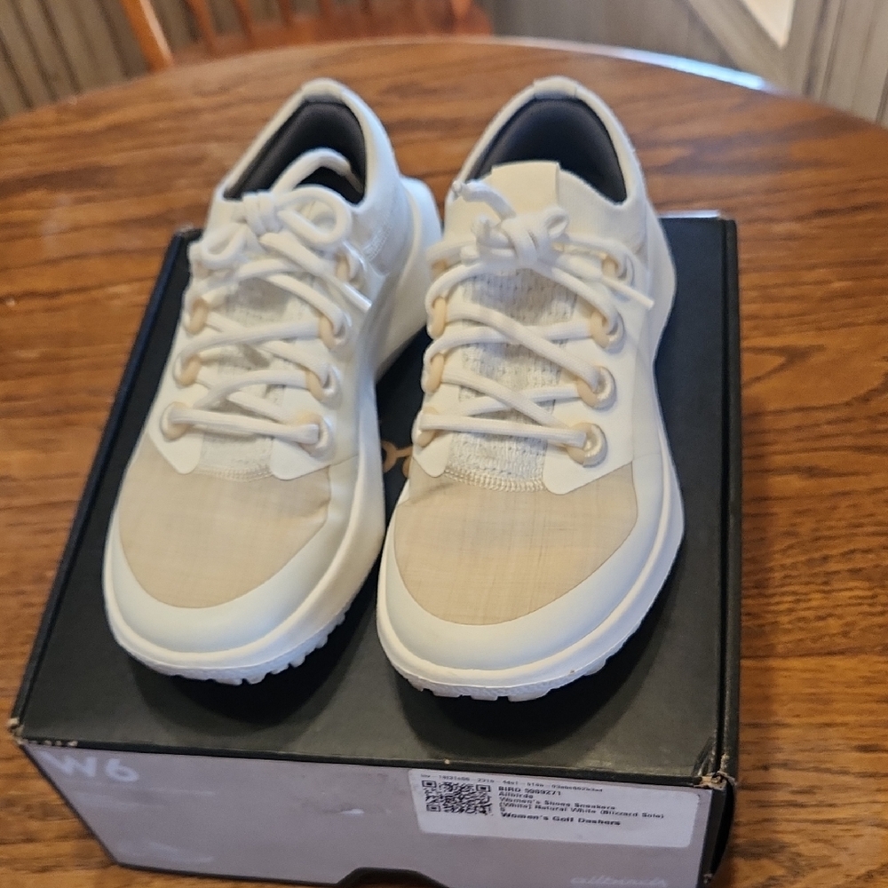 Allbirds Golf Dasher Blizzard White Golf Shoes W6